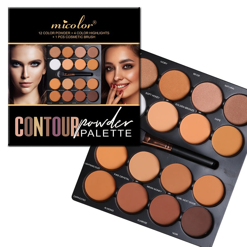 Pearly Copper Facelift Tray Brush 16 Brightening Shades