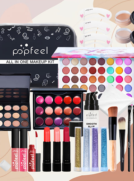 POPFEEL Portable AllinOne Travel Makeup Kit