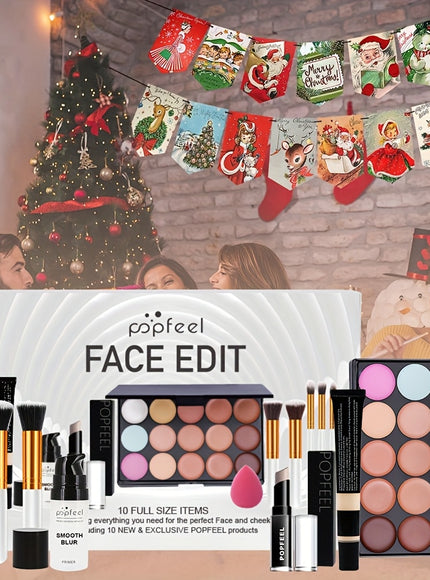 Beginner AllinOne Makeup Kit with Primer  Brushes