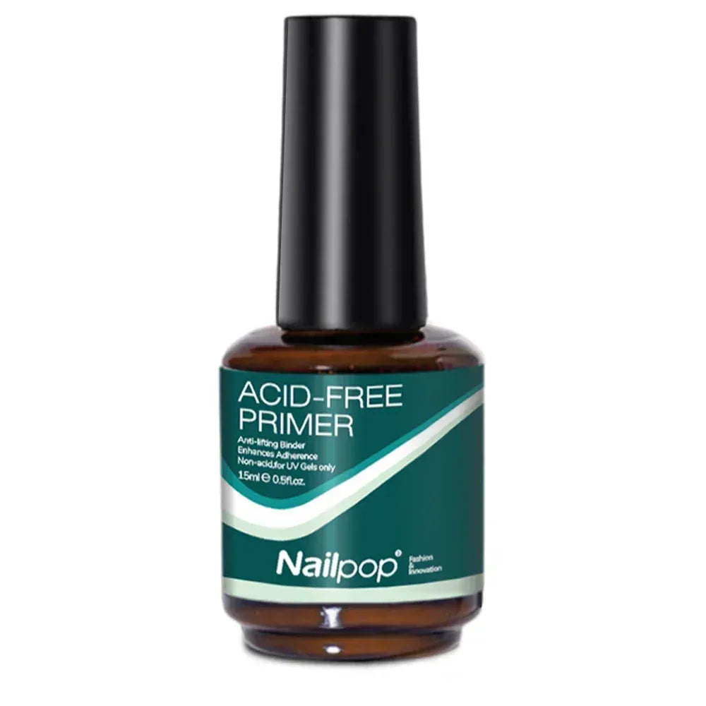 KissICON Primer 15ml Nailpop 10ml Rubber Base Gel Top Coat Soak