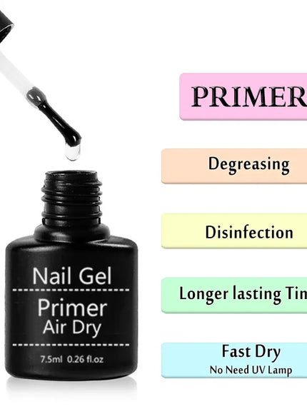 KissICON Primer Set Acrylic No Acid Primer Nail Art Set Base