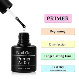 KissICON Primer Set Acrylic No Acid Primer Nail Art Set Base