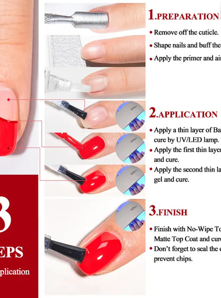 KissICON Primer set KissIcon Acrylic No Acid Primer Nail Art Set