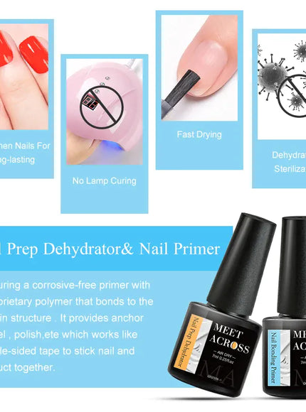 KissICON Primer set KissIcon Acrylic No Acid Primer Nail Art Set