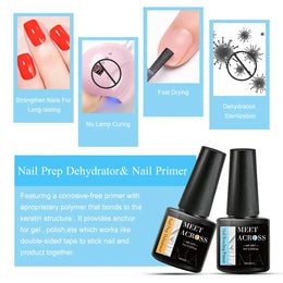 KissICON Primer set KissIcon Acrylic No Acid Primer Nail Art Set