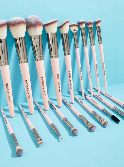 KissICON Princess Rose 18pc Premium Makeup Brush Set – W