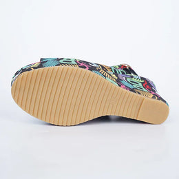 KissICON Print Decor Super High Heels Sandals for Women