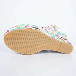 KissICON Print Decor Super High Heels Sandals for Women