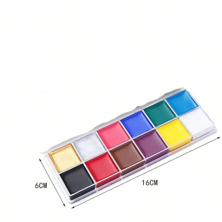 KissICON Pro Waterproof Vibrant Face  Body Paint Palette Sets