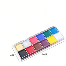 KissICON Pro Waterproof Vibrant Face  Body Paint Palette Sets