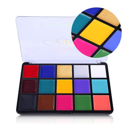 KissICON Professional 15Color Face and Body Paint FX Makeup Palette