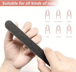 KissICON Professional Double Sided Grit Nail Files Boards Non