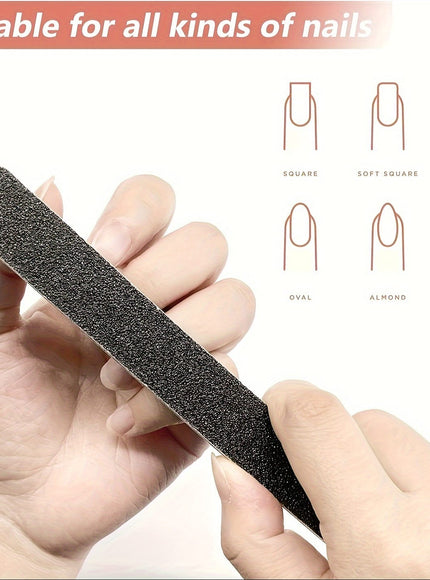 KissICON Professional Double Sided Grit Nail Files Boards Non