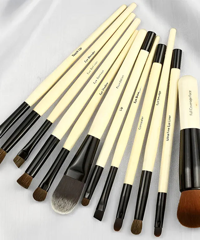 KissICON Professional Goat Hair Brushes For Foundation Eyeshadow