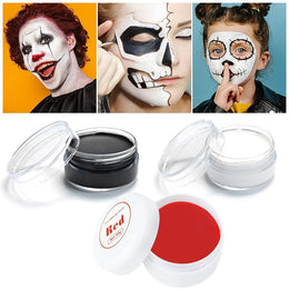 KissICON Professional Halloween Makeup Kit Face Body Paint White Black Red Special Effects Christmas Cosplay Party Supplies