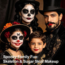 KissICON Professional White Black Red Face and Body Painting Kit