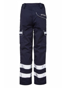 KissICON Pulsar Navy Reflective Polycotton Combat Work Trousers
