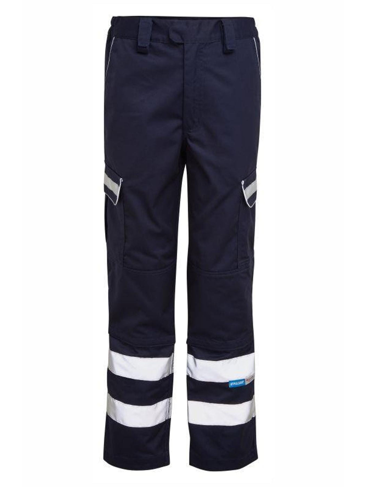 KissICON Pulsar Navy Reflective Polycotton Combat Work Trousers