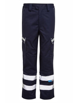KissICON Pulsar Navy Reflective Polycotton Combat Work Trousers