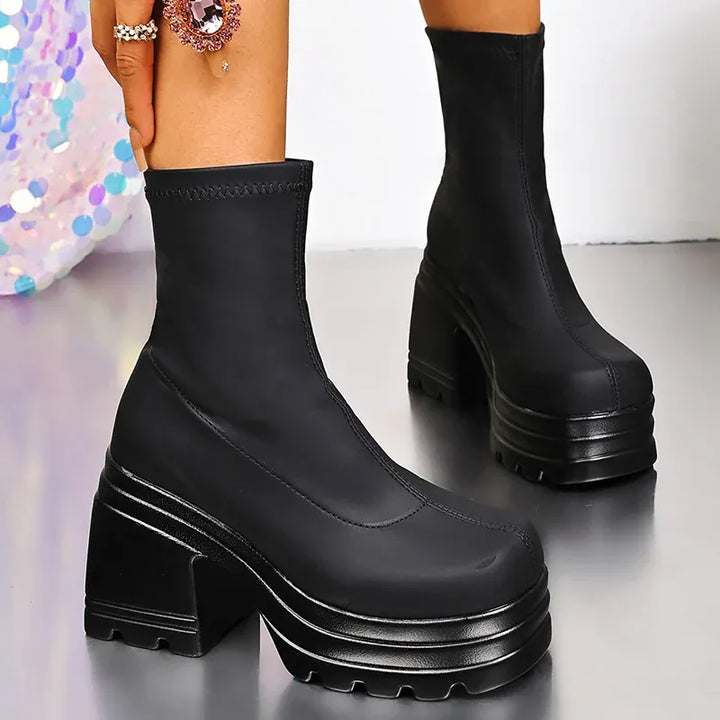 Punk Super High Heels Boots for Women Plus