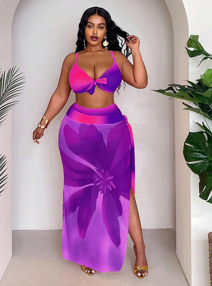 KissICON Purple / 0XL Curve 3pcs Set – Ombre Gradient Print