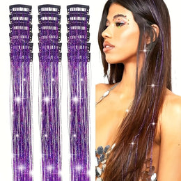 KissICON Purple / 20inch KissIcon 18Pcs Hair Clips 20Inch - Heat Resistant