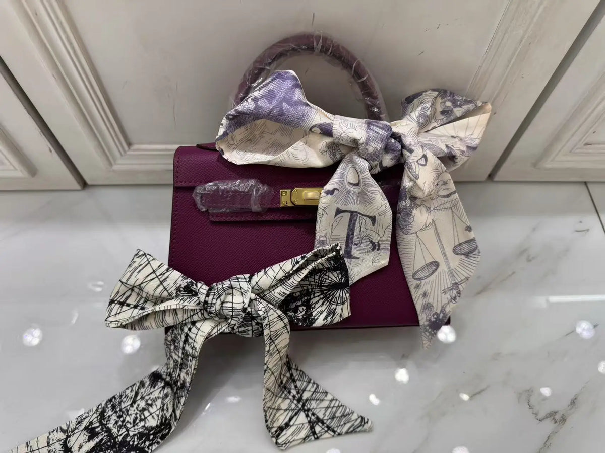 Dropshipman PURPLE / 28CM 2025 new designer women luxury handbag shoulder bag casual fashion tote bag lady shopping travel bag cowhide box pillow