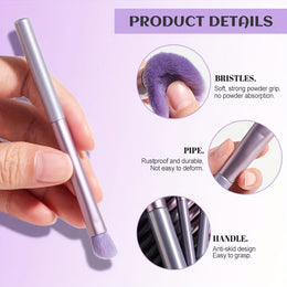 KissICON Purple Bsmall 12pc Pro Makeup Brush Set