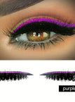 Purple Eyeliner Eyelash Stickers One Box One Pair