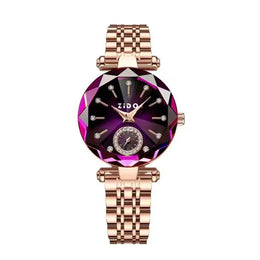 KissICON purple KissIcon UTHAI Women Watch Luxury Steel Band -