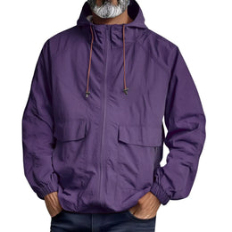 KissICON Purple / L UPF 50 Waterproof Hooded Jacket Sun Rain QuickDry Comfort