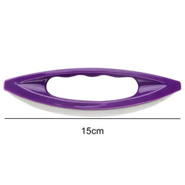 KissICON PURPLE Nail Art Manicure Leather Buffer Nail Buffing Brush