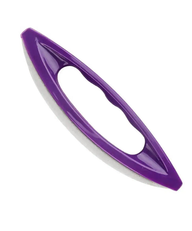 KissICON PURPLE Nail Art Manicure Leather Buffer Nail Buffing Brush
