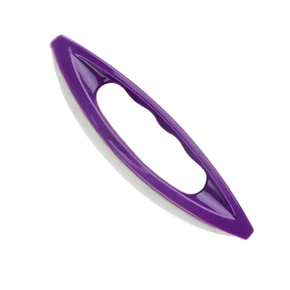 KissICON PURPLE Nail Art Manicure Leather Buffer Nail Buffing Brush