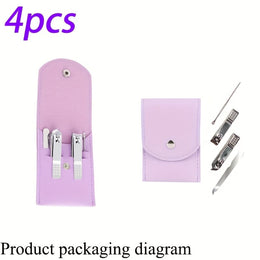 KissICON Purple Nail Clipper Set KissIcon Purple Toenail Clipper Set - Stainless Steel