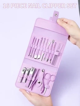 KissICON Purple Nail Clipper Set KissIcon Purple Toenail Clipper Set - Stainless Steel