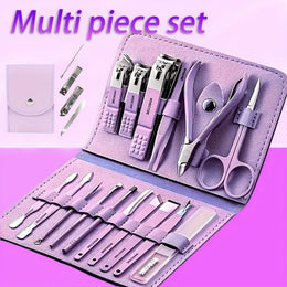 KissICON Purple Nail Clipper Set KissIcon Purple Toenail Clipper Set - Stainless Steel