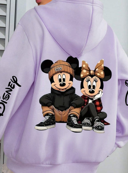 jkthpu-45 Purple / UK 16 Plus Size - Disney Mickey & Minnie Mouse
