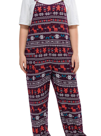 KissICON Purple / UK 18 Festive Curve Reindeer Snowflake Christmas