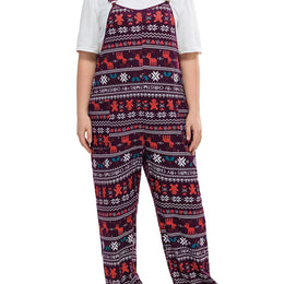 KissICON Purple / UK 18 Festive Curve Reindeer Snowflake Christmas