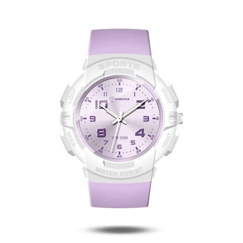 KissICON purple 💋 Uthai C15 Kids Digital Watch Waterproof -