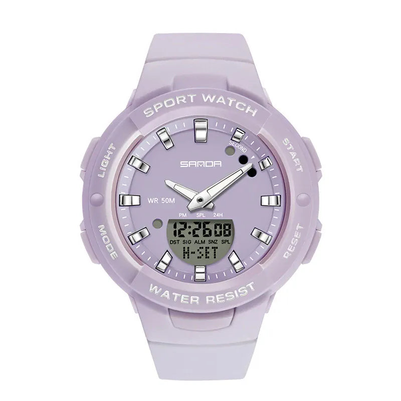 KissICON Purple Uthai CE64 Women Watch - Fashion Outdoor Waterproof