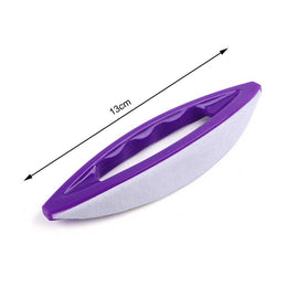 KissICON Purple White Nail Buffing Brush Adds Shine for Professional Manicure