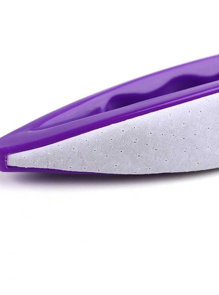KissICON Purple White Nail Buffing Brush Adds Shine for Professional Manicure
