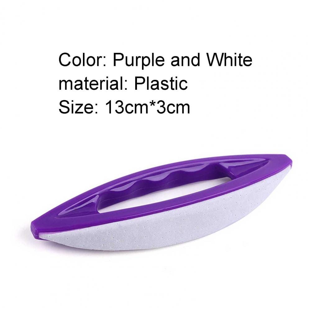 KissICON Purple White Nail Buffing Brush Adds Shine for Professional Manicure