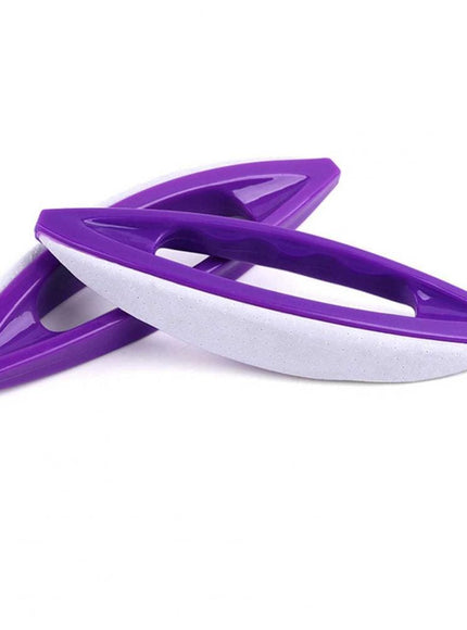 KissICON Purple White Nail Buffing Brush Adds Shine for Professional Manicure