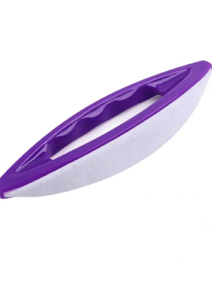 KissICON Purple White Nail Buffing Brush Adds Shine for Professional Manicure
