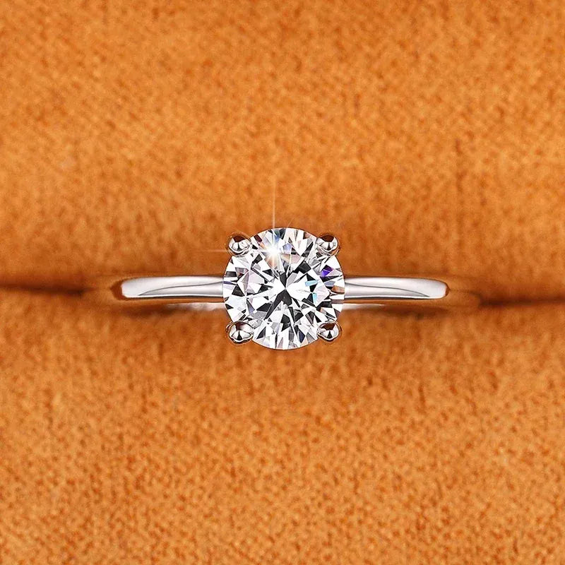 KissICON Q148 / 11 Huitan Wedding Band Eternity Rings Women Brilliant Round Zirconia Luxury Engagement Rings Thin Elegant Female Jewelry Drop Ship