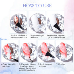 KissICON Q17490 KissIcon Blooming Gel Nail Art Polish Blossom -