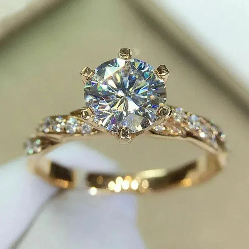 KissICON Q179 / 11 Huitan Wedding Band Eternity Rings Women Brilliant Round Zirconia Luxury Engagement Rings Thin Elegant Female Jewelry Drop Ship